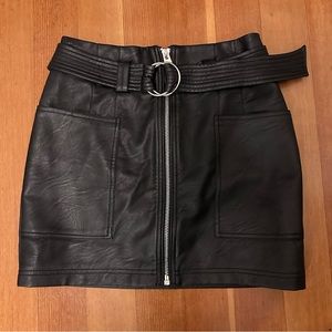 Moving sale! Topshop Black Faux Leather Skirt